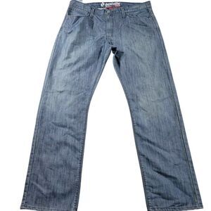 Levi's Denizen 218 Jeans Mens 38x32 Slim Straight Flap Pocket Retro Denim
